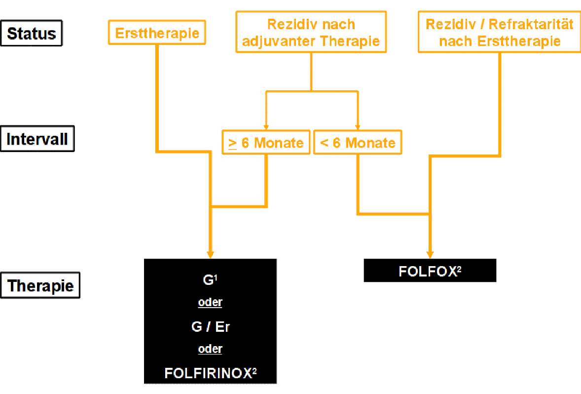 Algorithmus für die palliative Systemtherapie